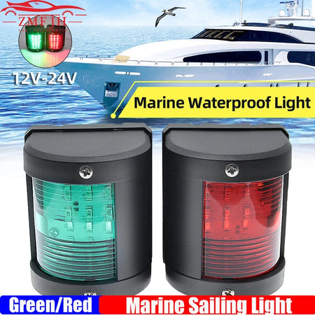 Marine Sailing Light Red Green Color LED Navigation Signal Light Signal Lamp for MotorBoat Yacht 12V 24V