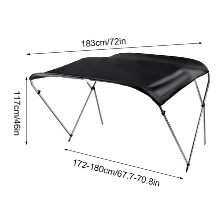 Boat Top Cover IP85 Waterproof&Sun Shade Removable Foldable Portable Oxford Cloth Marine Canvas Boat Accessories