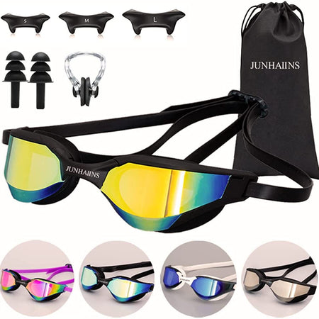 Swimming Goggles Glasses,Professional Anti Fog No Leaking UV Protection Racing Swim Goggles