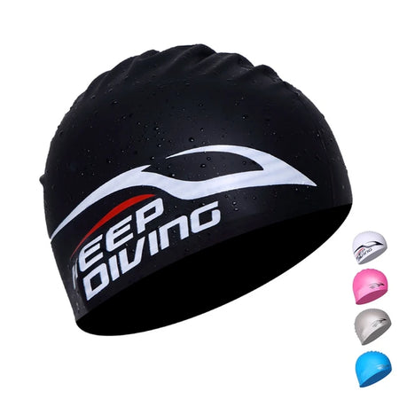 Swimming Cap Silicone Swim Caps Waterproof Elastic Swimming Hat